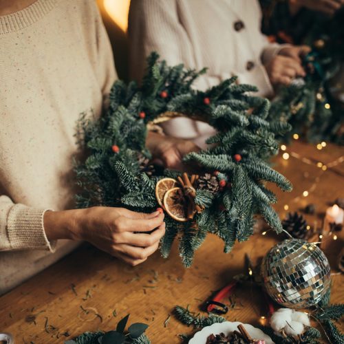 Christmas wreath making 9th Dec