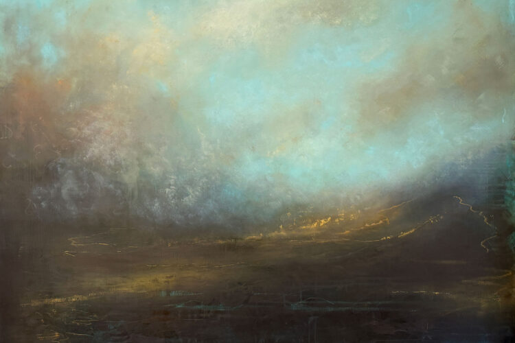 Paula Dunn-Atmospheric landscapes using oils and cold wax